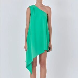 Endless rose one shoulder asymmetrical dress